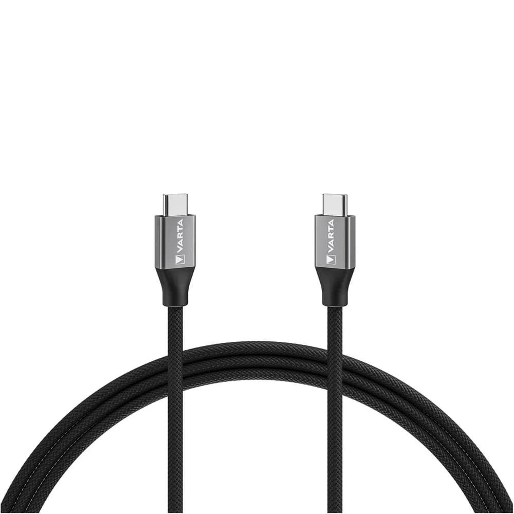 VARTA 57936 - Sync- & Ladekabel, USB C -> USB C, 100W, 2,0m