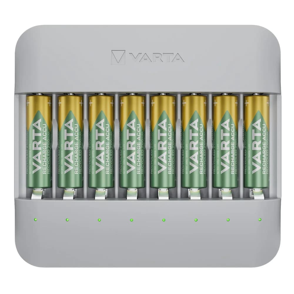 VARTA Eco Charger Ladegerät 8x AA 2100mAh Recycled
