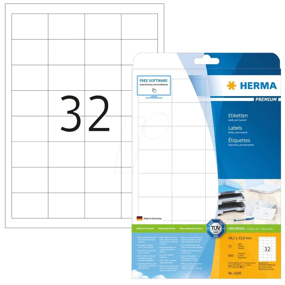 Herma 800er-Pack Universal-Klebeetiketten »4200«