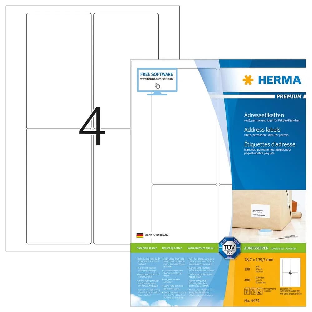 Herma 400er-Pack Adressetiketten »4472«