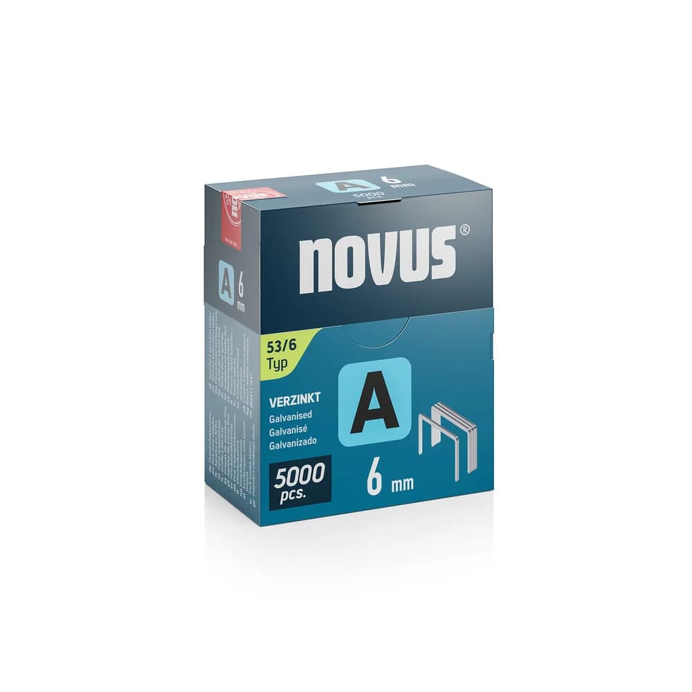 novus Tackerklammern Feindraht 53/6
