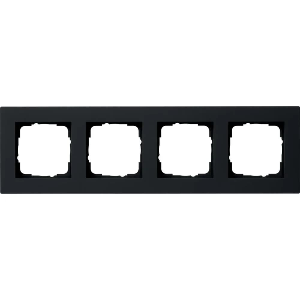Gira Abdeckrahmen 4f. sw 0214095