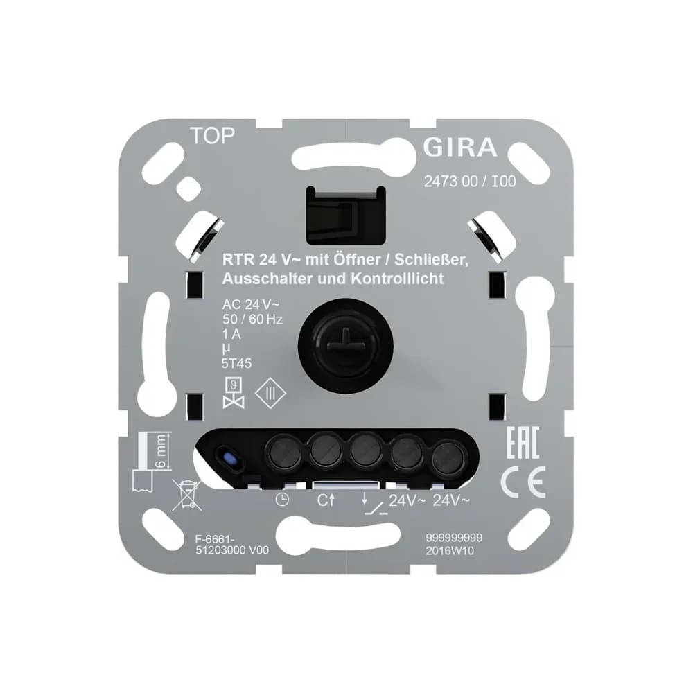 Gira 247300, Thermostat, Weiss