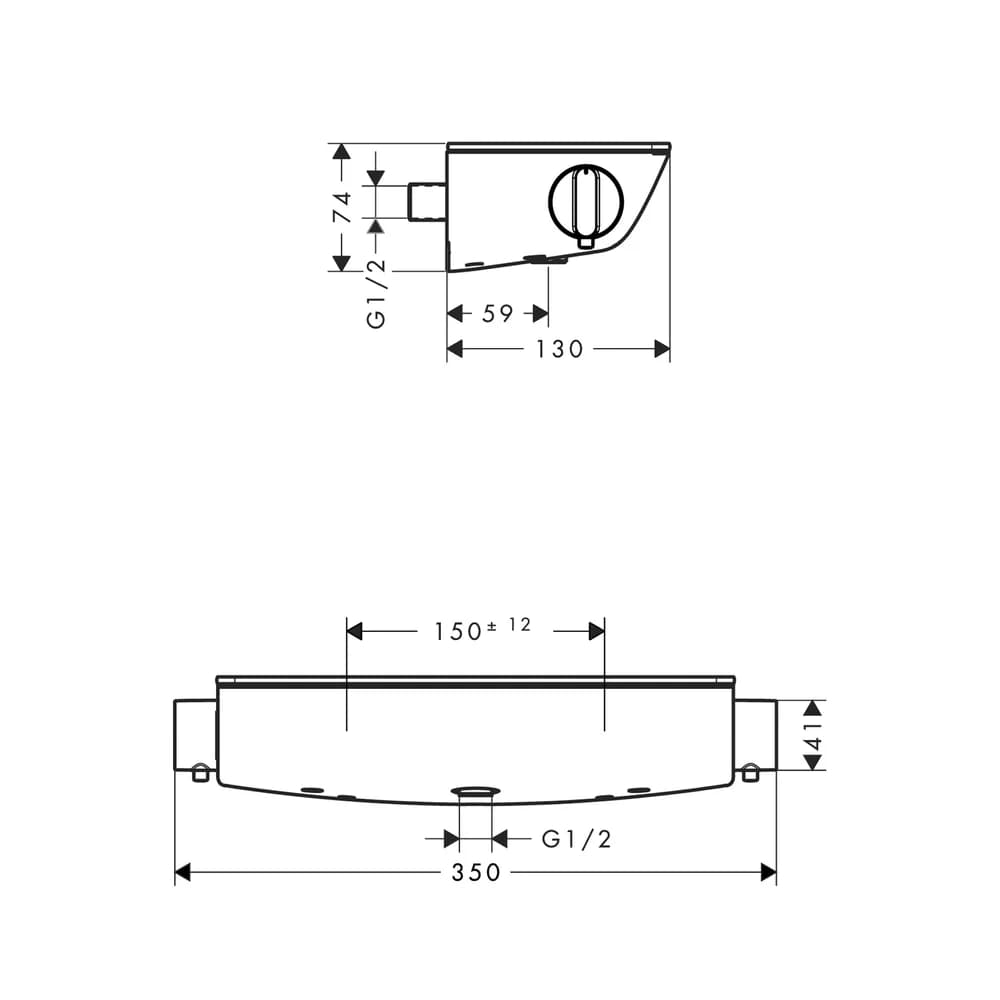 hansgrohe Brausethermostat Ecostat Select Renovation