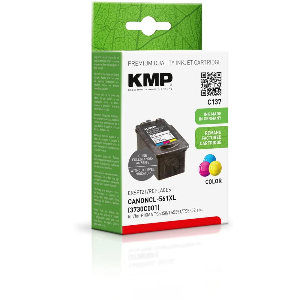 KMP Tintenpatrone ersetzt Canon CL561XL (3730C001)