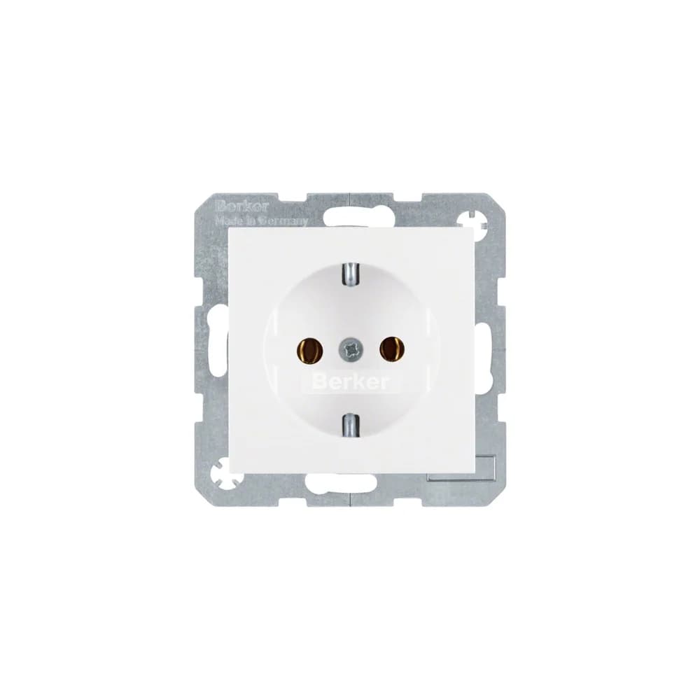 Berker SCHUKO-Steckdose pws/gl 41438989