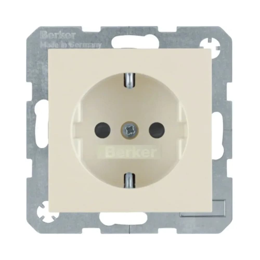 Berker SCHUKO-Steckdose ws/gl 47238982