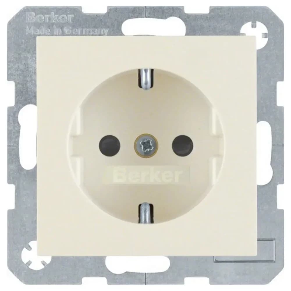Berker SCHUKO-Steckdose ws/gl 41238982