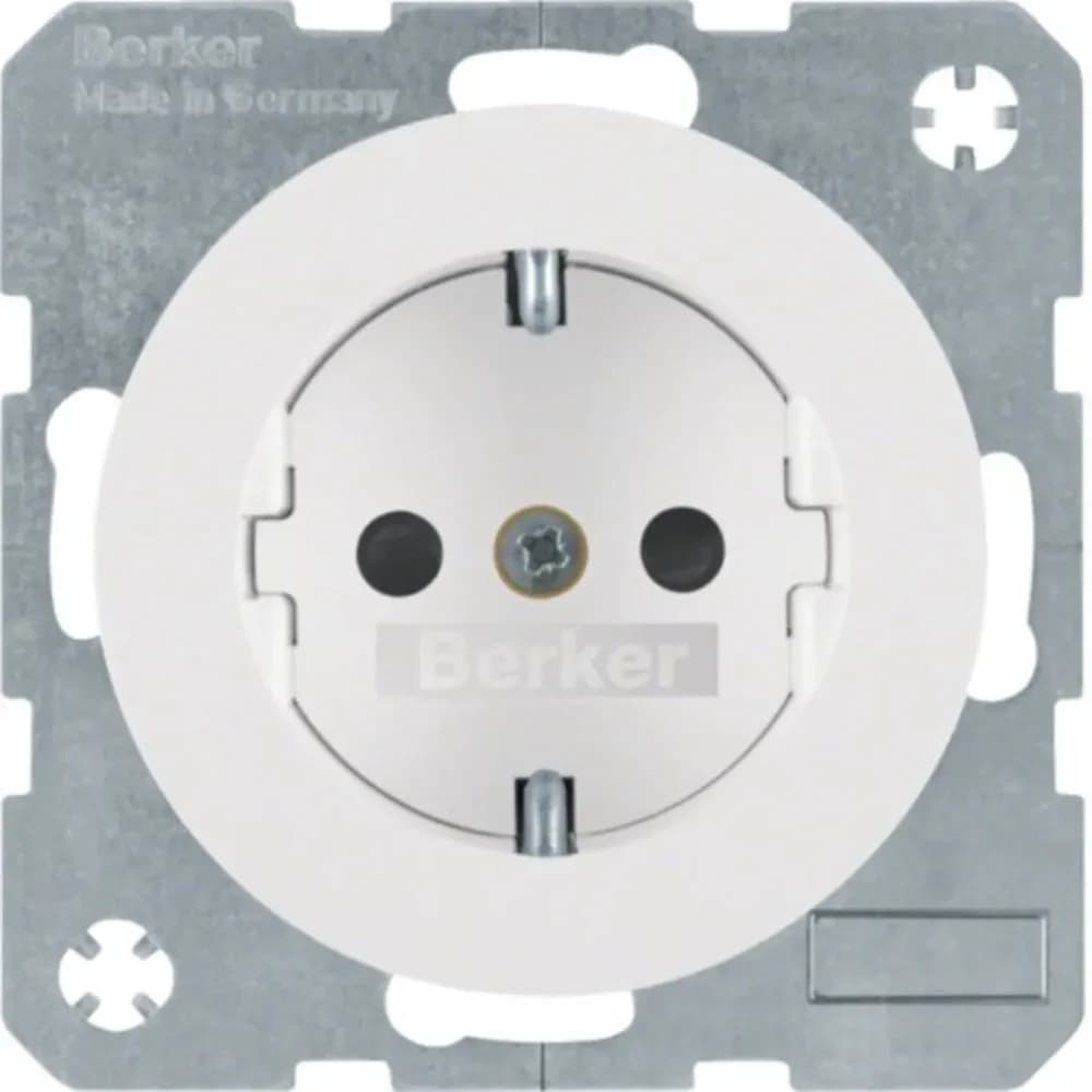 Berker SCHUKO-Steckdose pows/gl 47232089