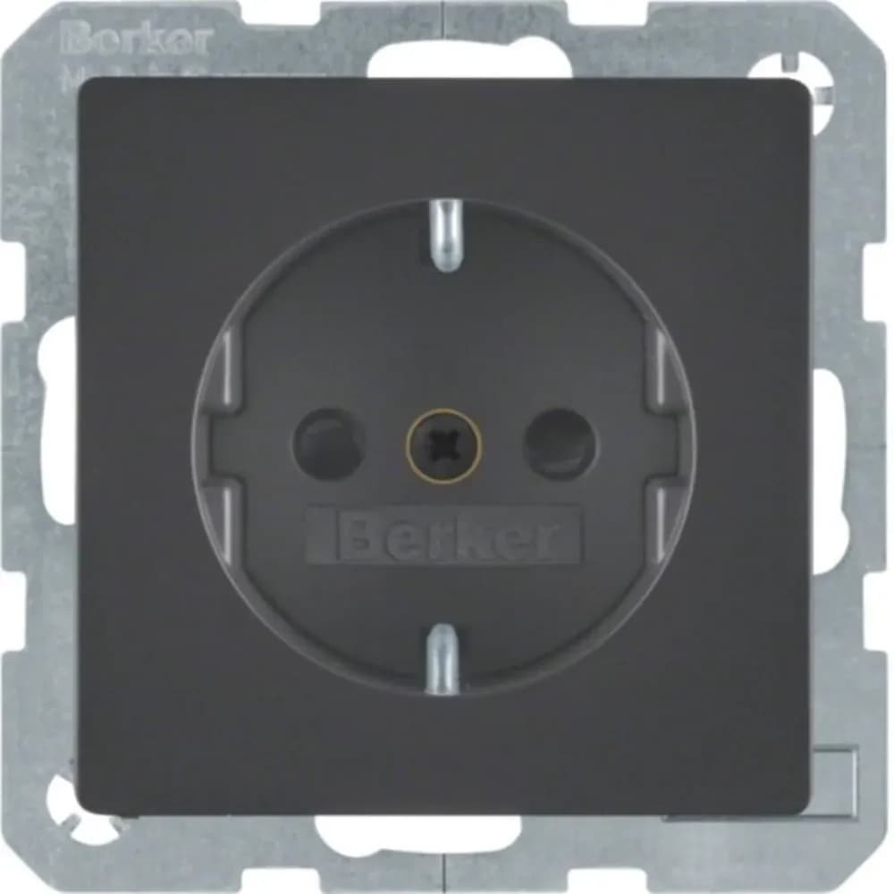 Berker SCHUKO-Steckdose anth/sa 47236086