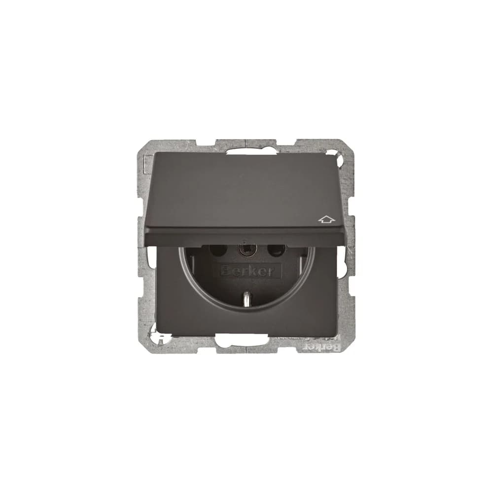Berker SCHUKO-Steckdose anth/sa 47516086