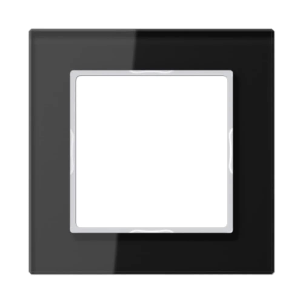 Jung Glasrahmen 1-fach sw AC 581 GL SW