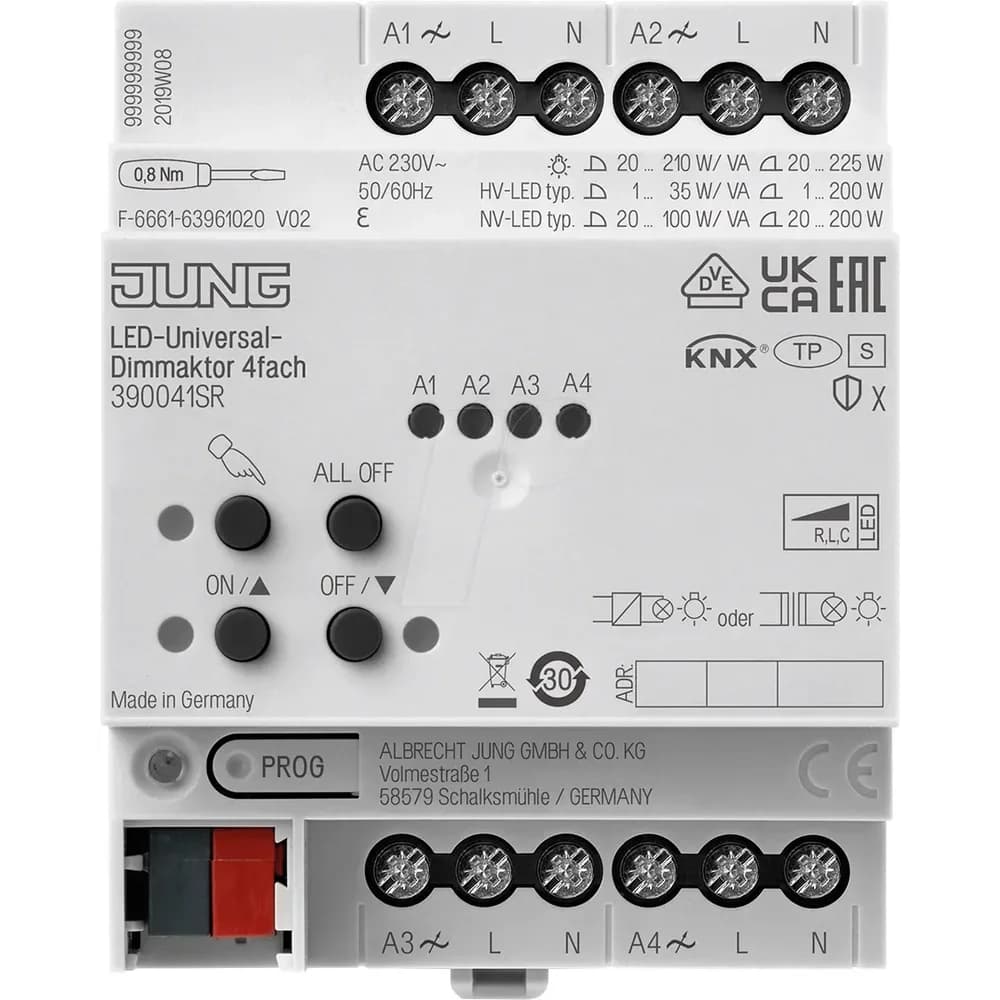 Jung KNX Universal-Dimmaktor 39004 1S R