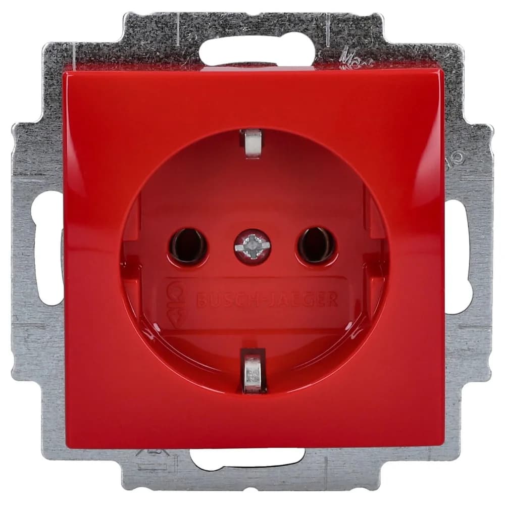 SCHUKO® Steckdosen-Einsatz (rot)