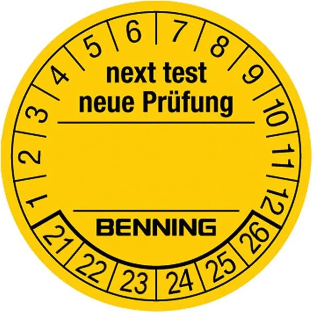 BENNING Prüfplakette