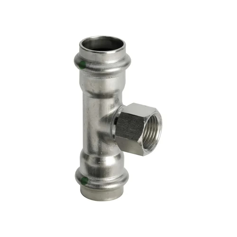 Sanpress Inox Tee 35mm x 1/2" x 35mm stainless steel