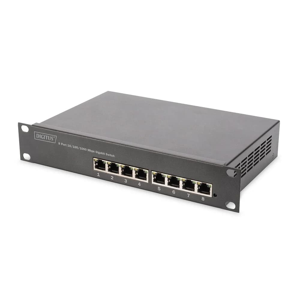 Digitus 10" Gigabit 8-Port L2+ Managed PoE+ Switch