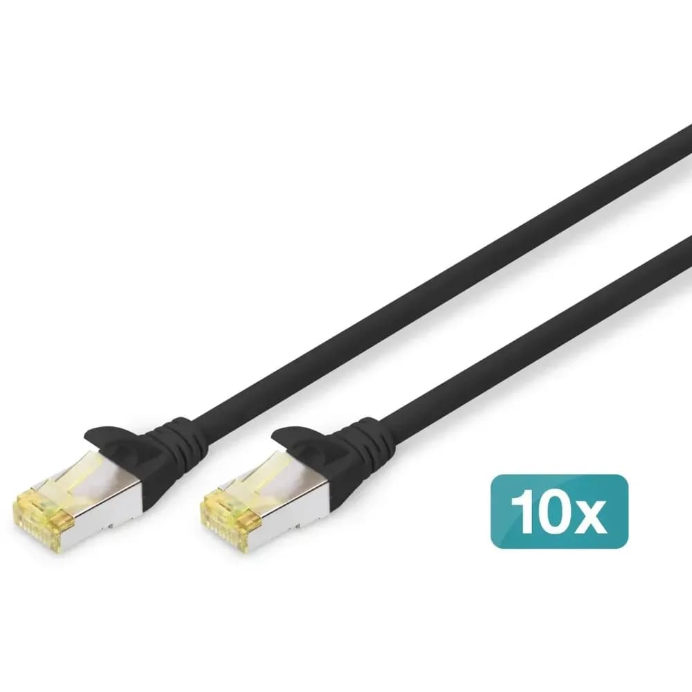 Digitus CAT 6A S/FTP Patchkabel, 10 Stück