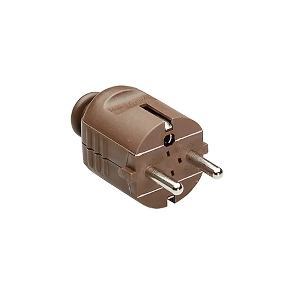 Schukostecker - braun