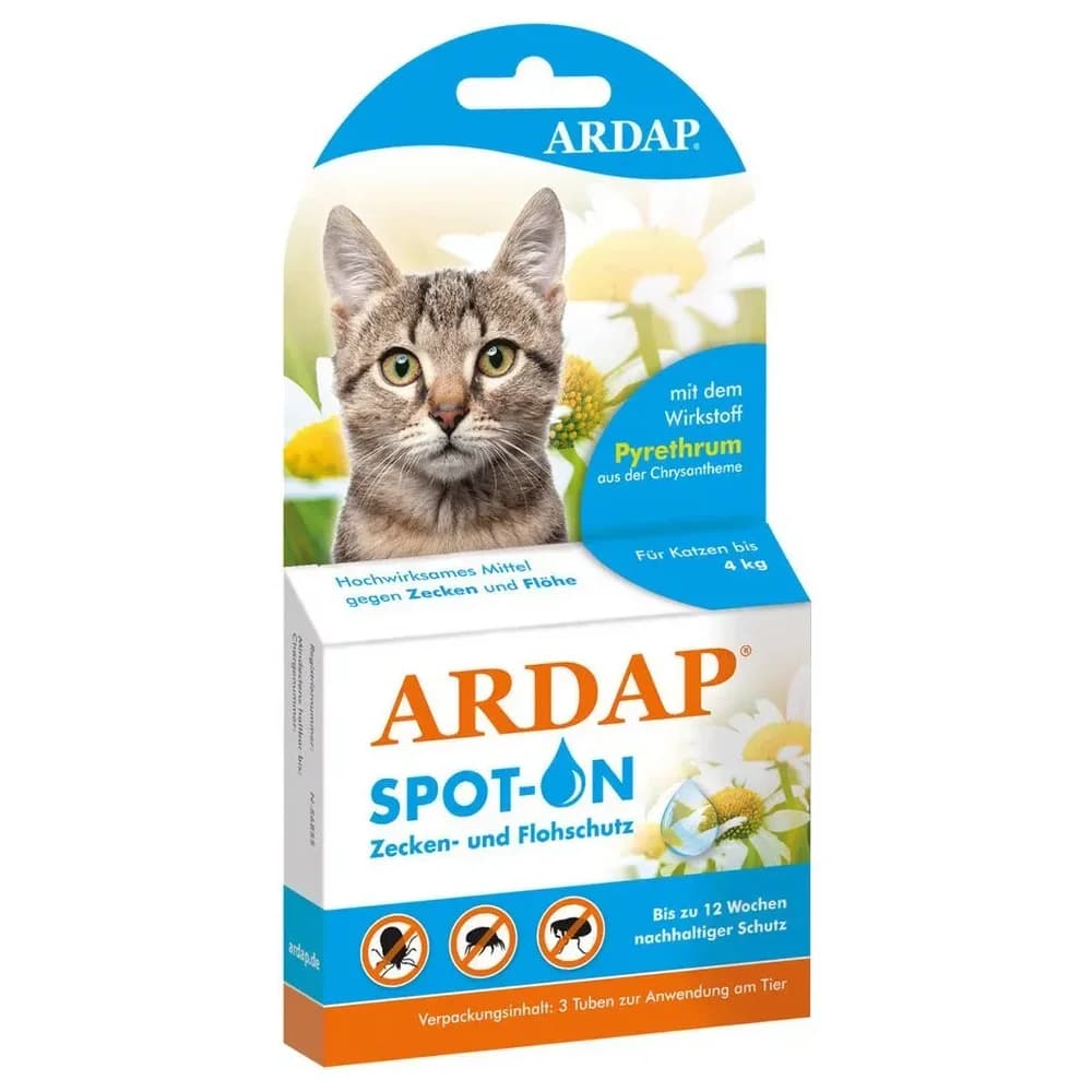 Ardap Spot-On für Katzen bis 4kg 3 St