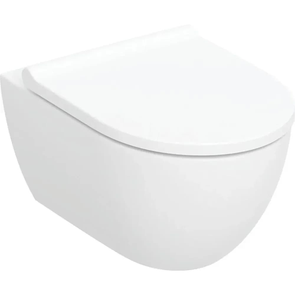 Geberit, Toilette + Bidet, Acanto Set - mit KeraTect Spezialglasur