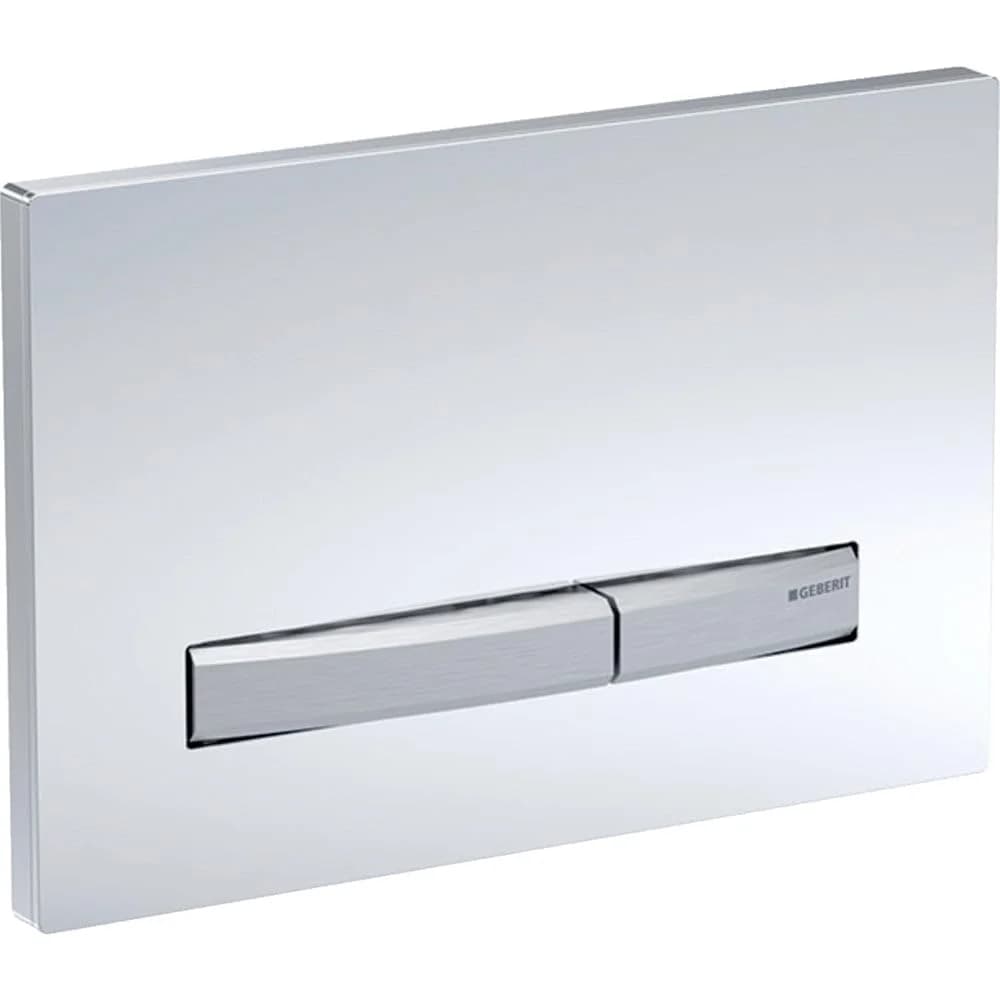 Geberit Betätigungsplatte Sigma 50 Pl Glas vsp, Pl/T vc, sq, f 2-Mg-Spül.