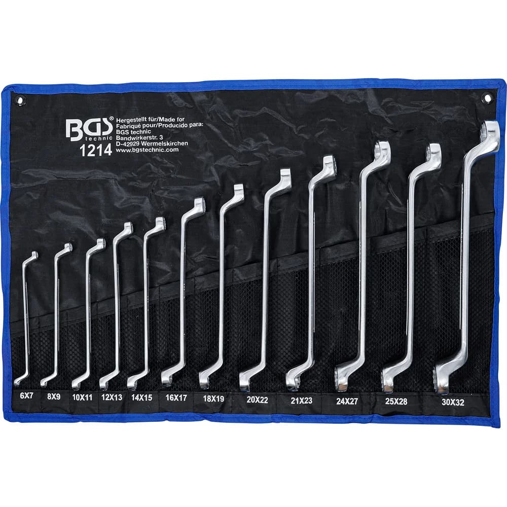 BGS 12tlg. Doppel-Ringschlüssel-Satz 6 x 7 - 30 x 32 mm - 1214