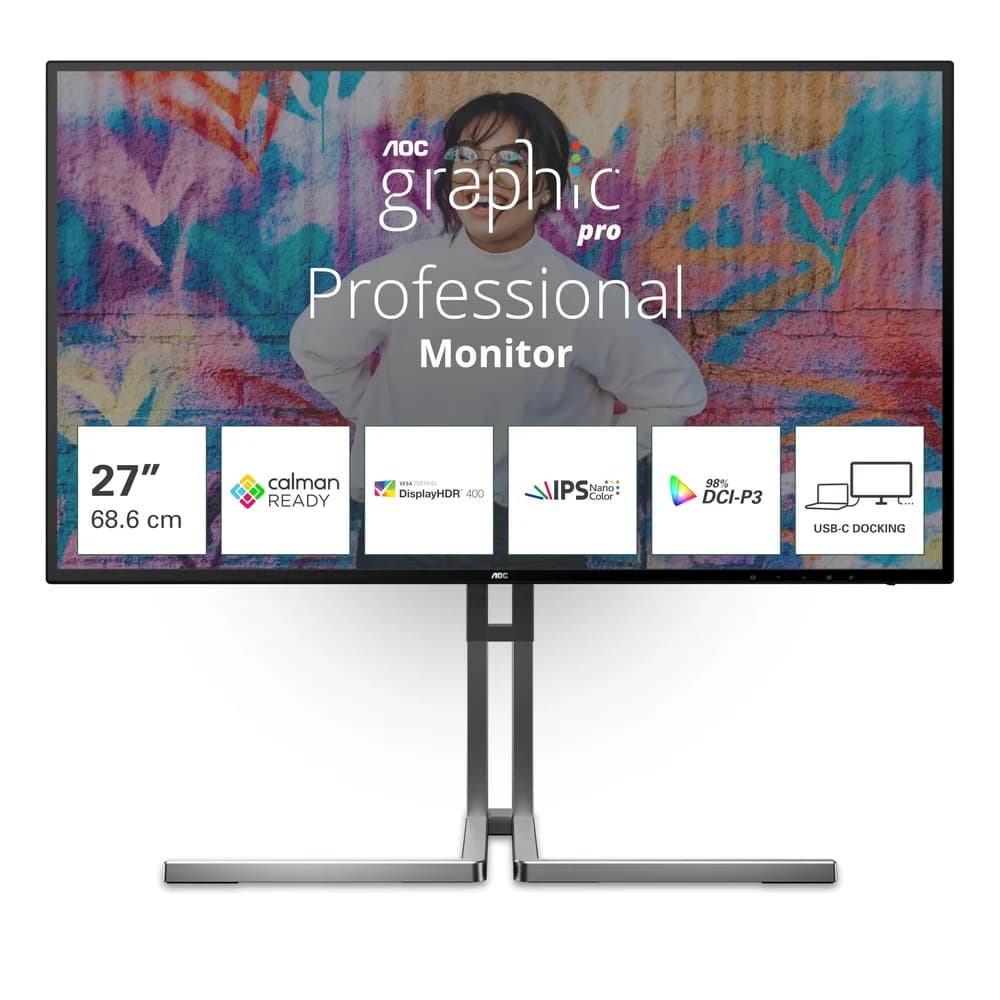 AOC U27U3CV TFT-Monitor schwarz