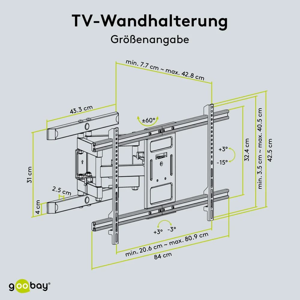Goobay TV-Wandhalterung 49746