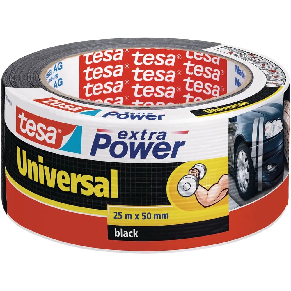Tesa-56388 Tesa EP Universal Schwarz 25m