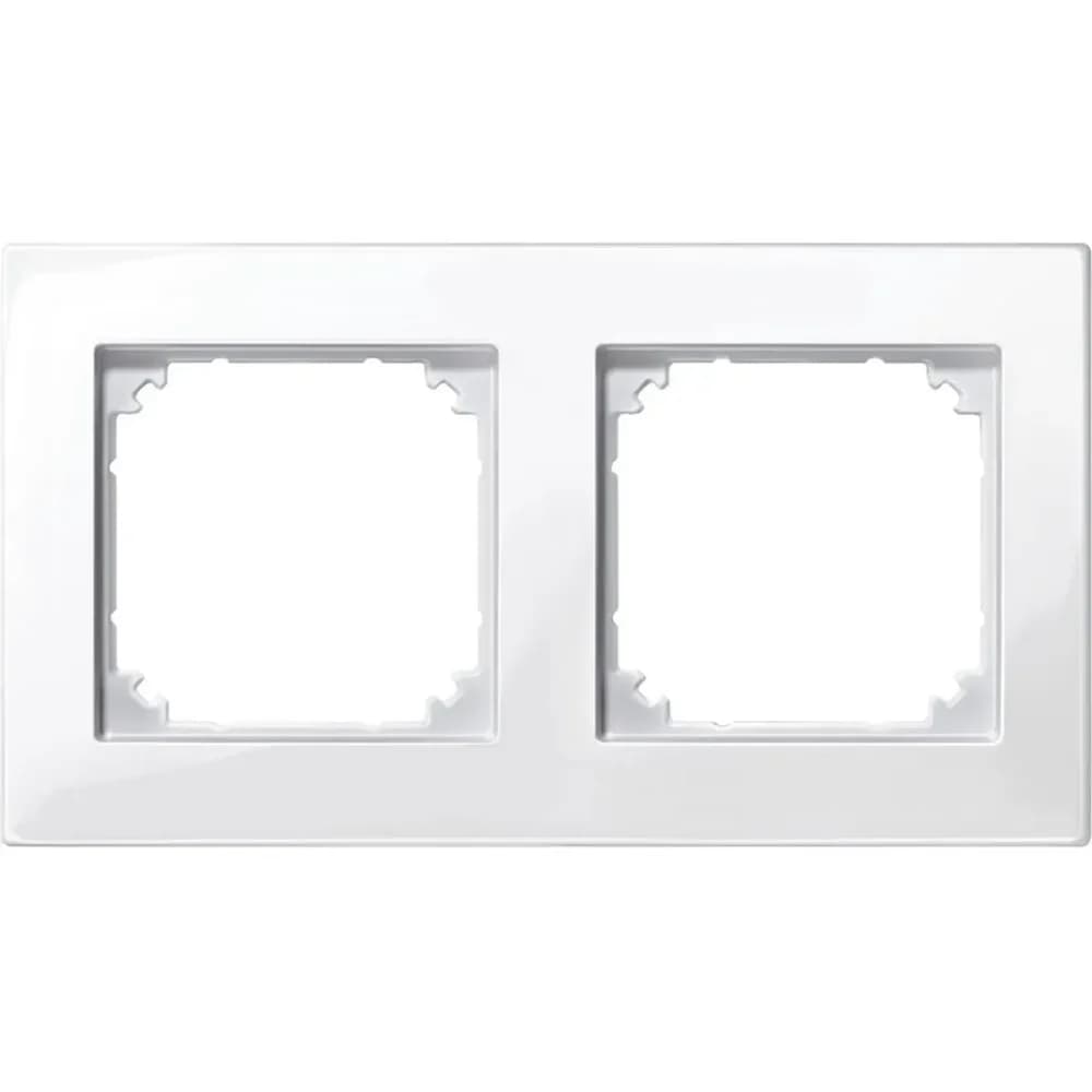 Merten M-PLAN-Rahmen 2f. pws/gl 515219