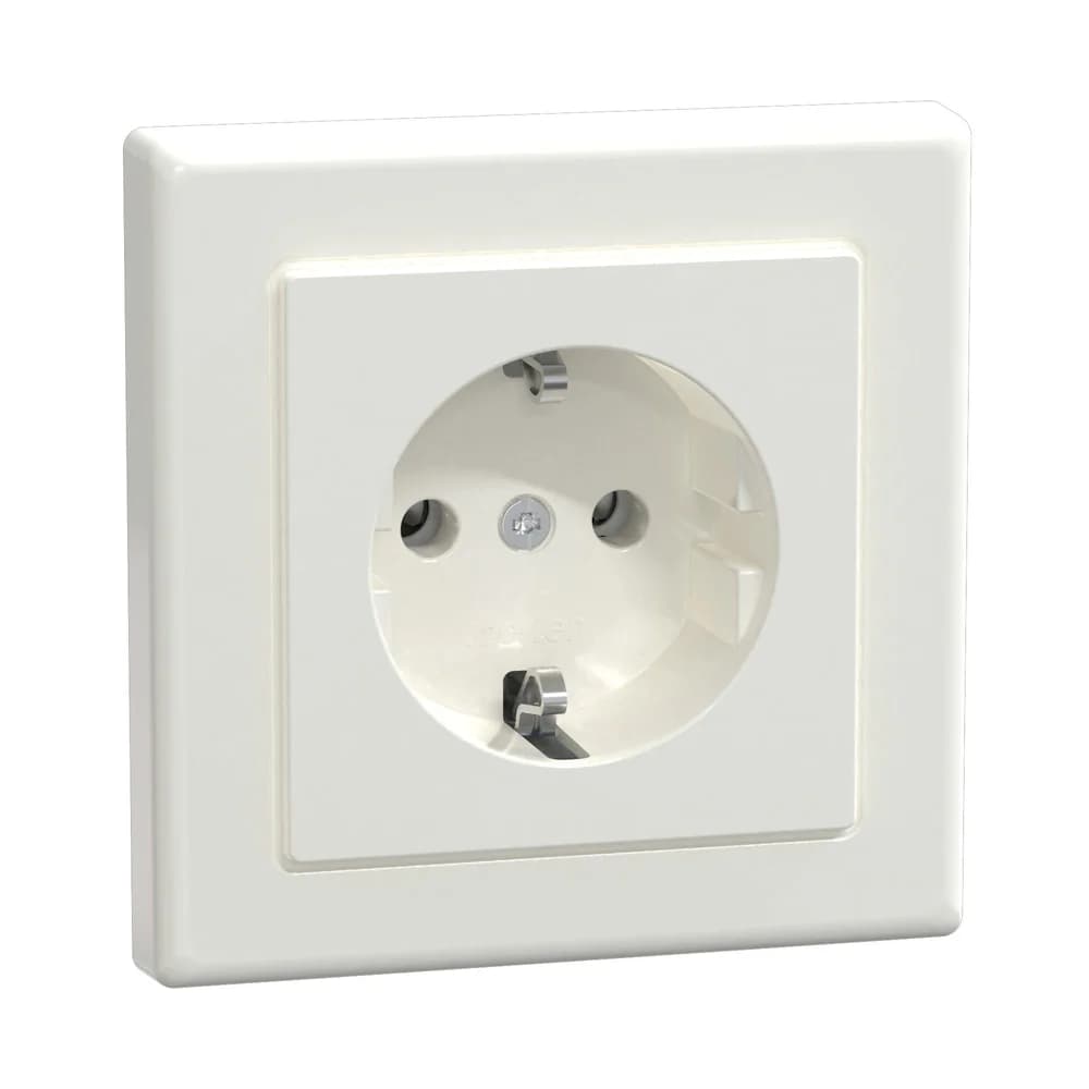 Merten SCHUKO-Steckdose pws/gl MEG2301-1419