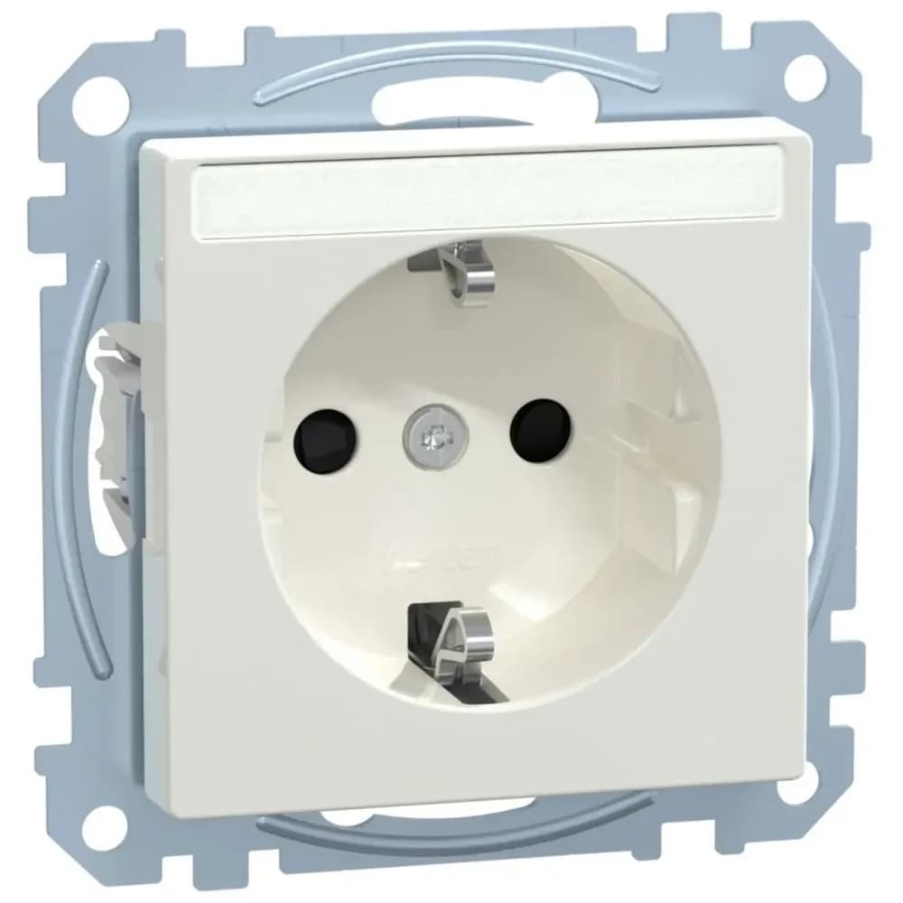 Merten SCHUKO-Steckdose pws/gl MEG2302-0319