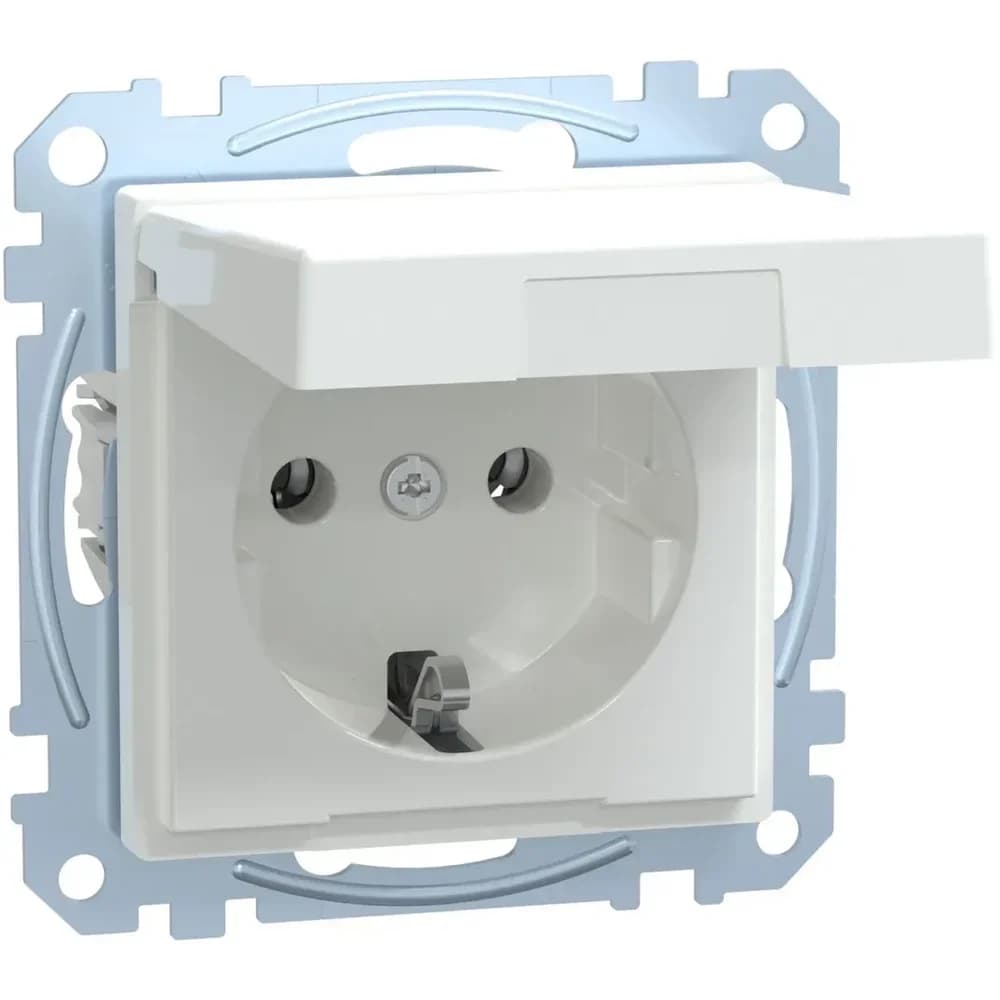 Merten SCHUKO-Steckdose aws/gl MEG2310-0325