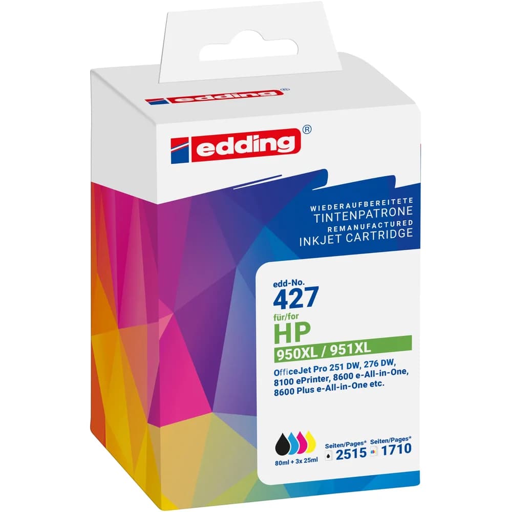 edding Tintenpatrone EDD-427 Multipack HP Nr. 950-951XL