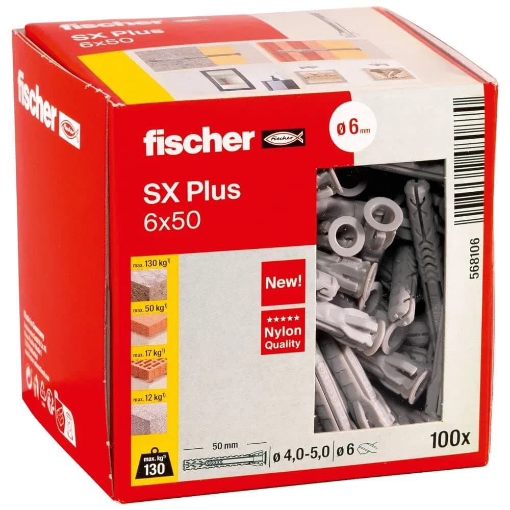 fischer Dübel SX Plus 6x50