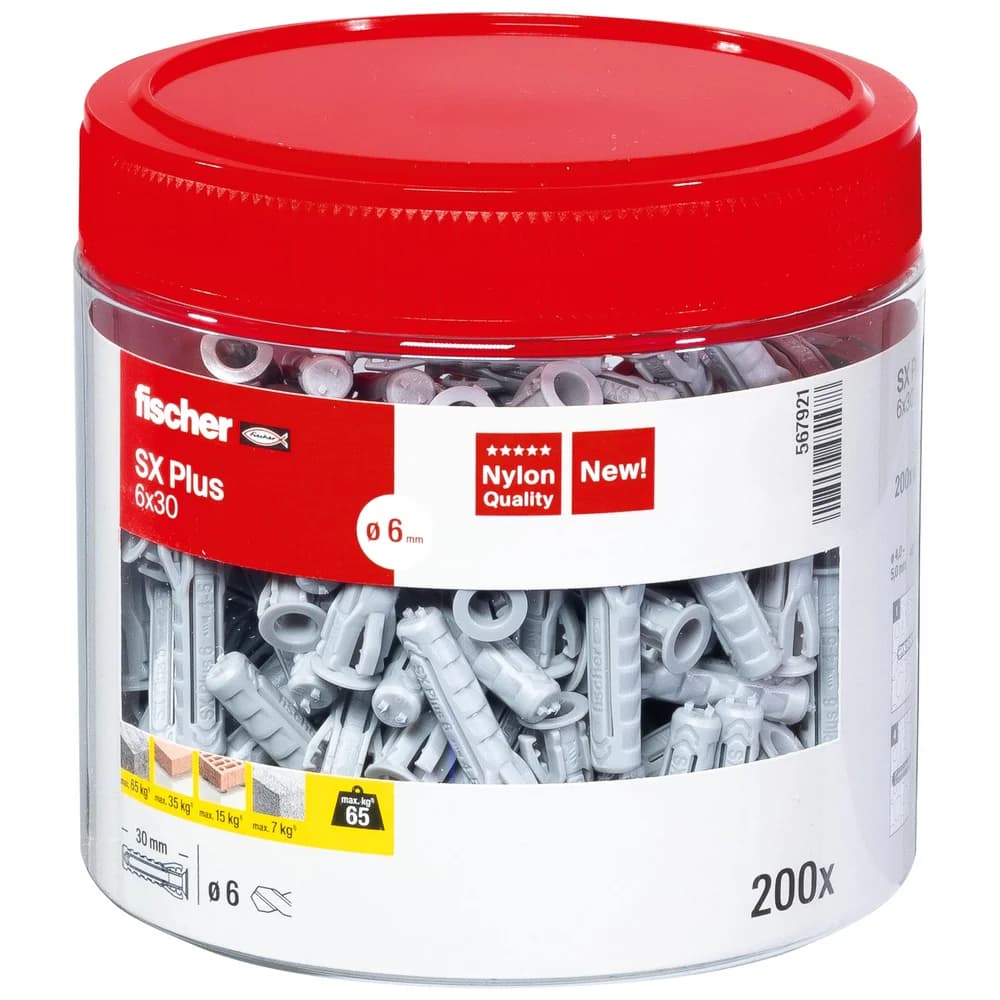 fischer Dübel SX Plus 6x30 Dose