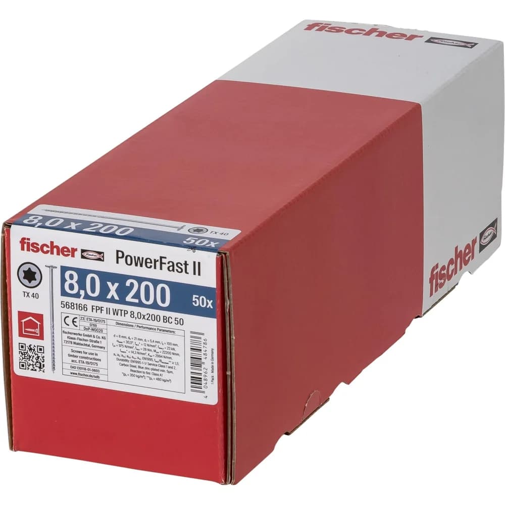 FISCHER PowerFast II 8,0 x 200 TK TX