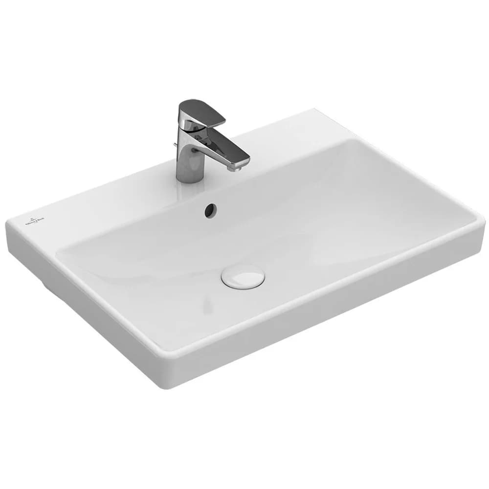 Waschtisch V&B Avento 650x470x155, mit Überlauf, weiß