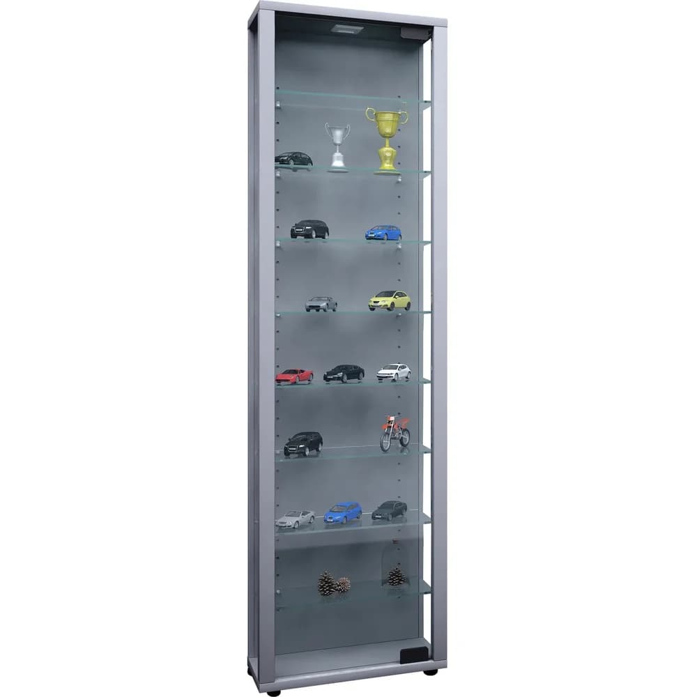 VCM Vitrine »Edana Maxi« silber, 33x118x18 cm
