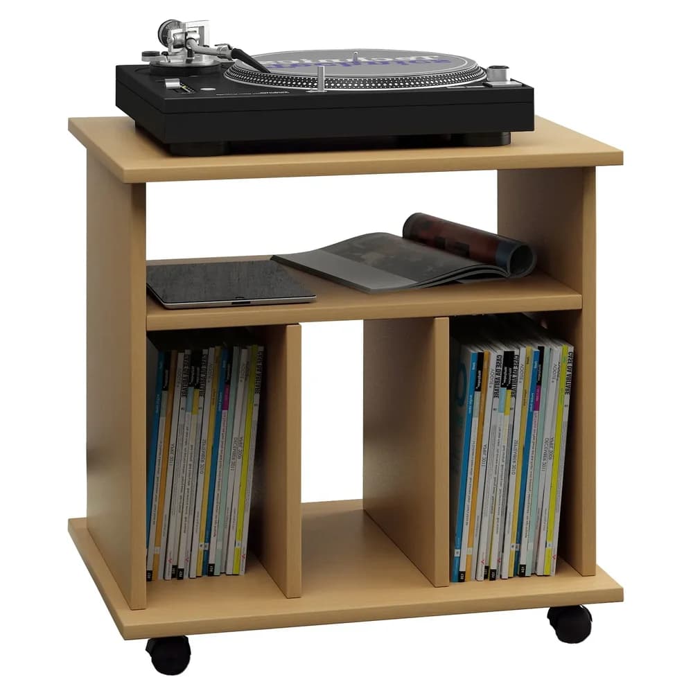 Ebuy24 Tabina Hifi-Möbel 4 Ablagen Buche dekor.