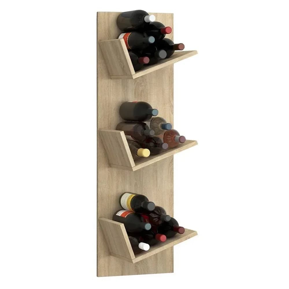 Weinregal VINOSI Eiche Dekor ca. 33x106x26 cm