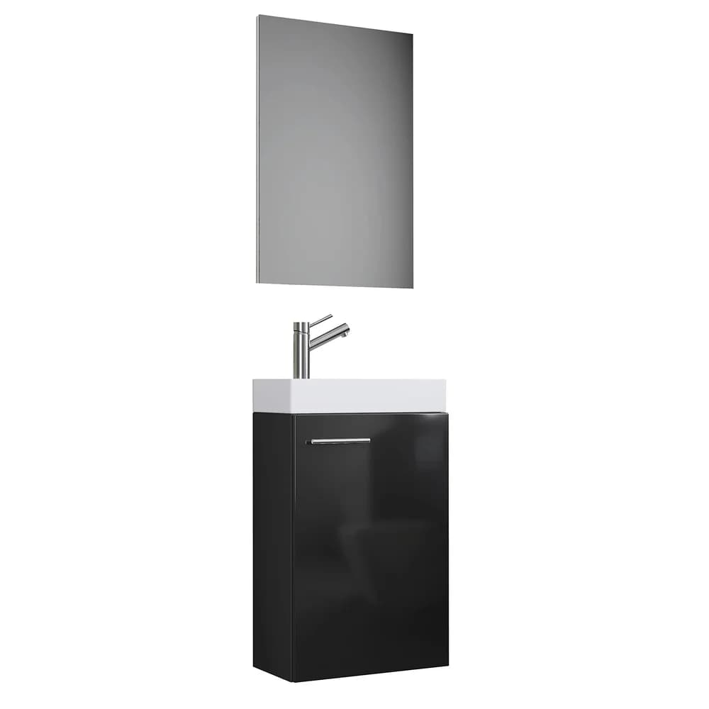 Gästebad Slito 3-tlg. ca. 41 cm Schwarz