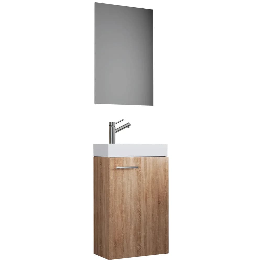 Gästebad Slito 3-tlg. ca. 41 cm Sonoma Eiche