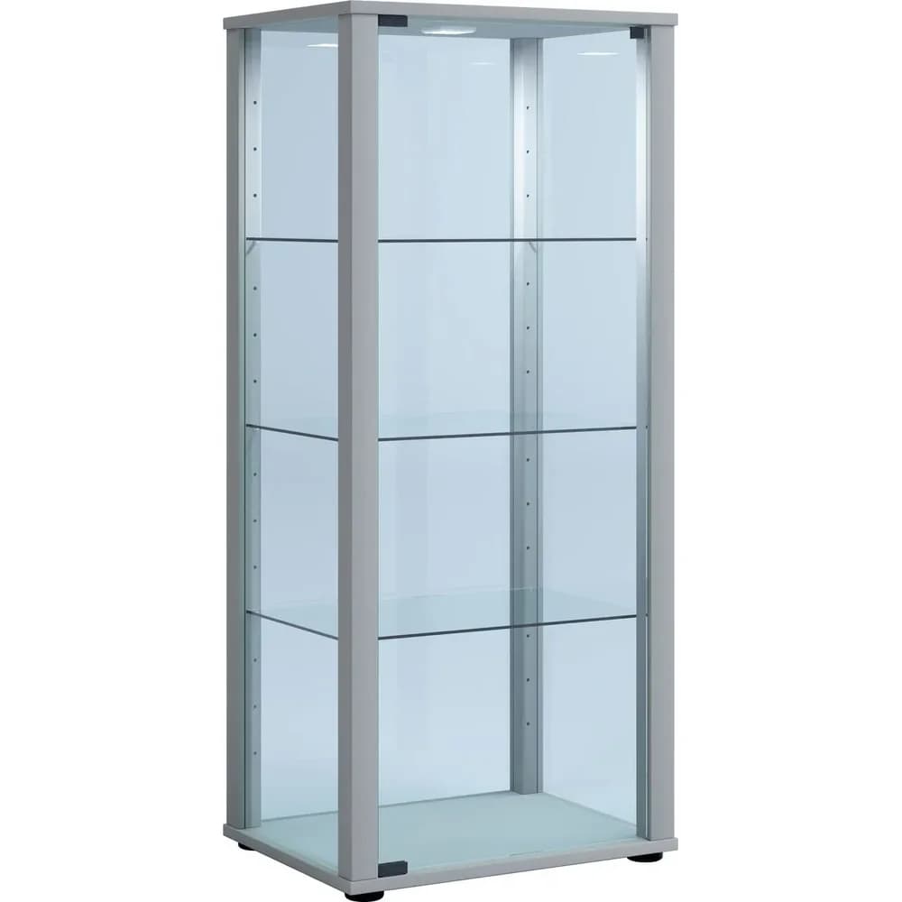Vitrine Kavisa Silberfarben