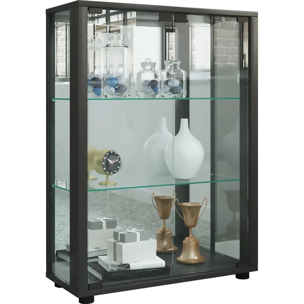 Vitrine Sintalo ca. 60x80 cm Schwarz