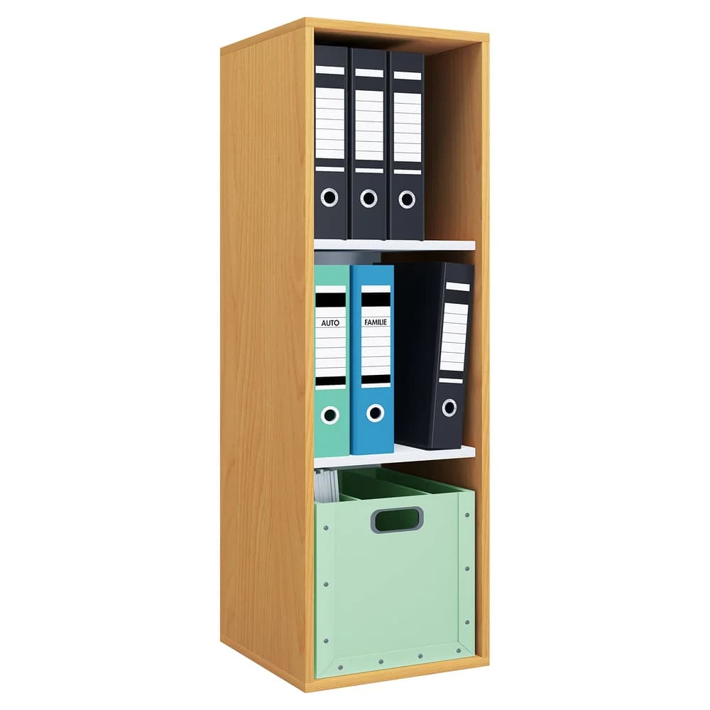Aktenschrank Lona Buchefarben, 3-fach