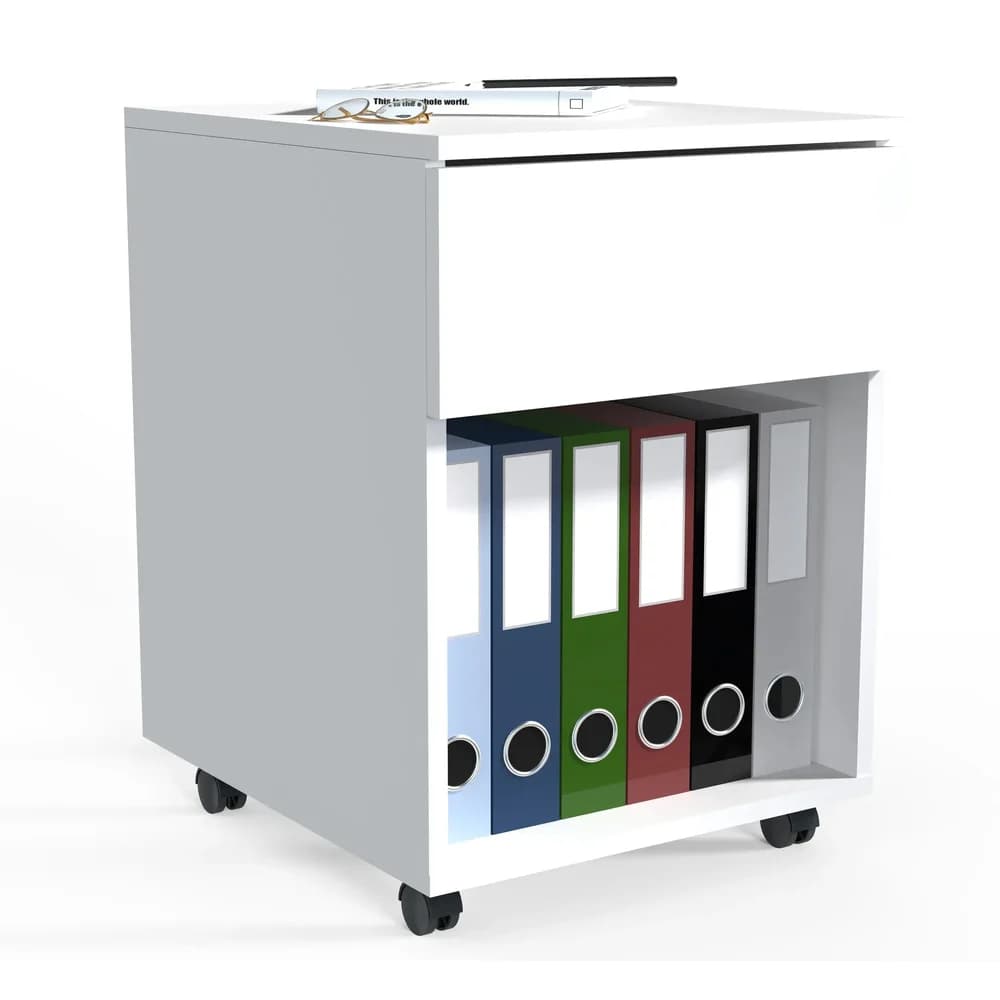 VCM Rollcontainer Dalosa 45 (Weiß, 1-SB)