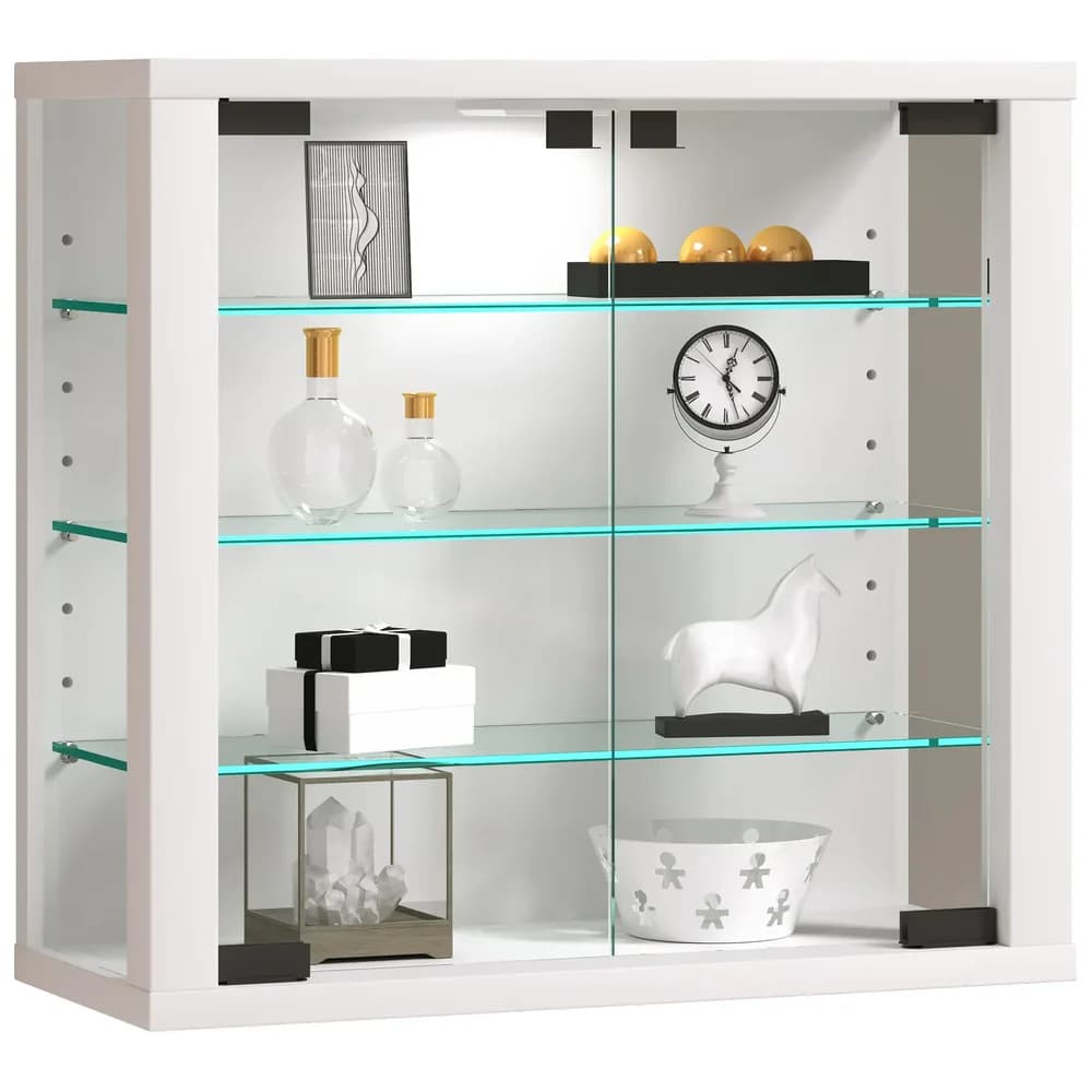 Hängevitrine Vitrosa S Weiß