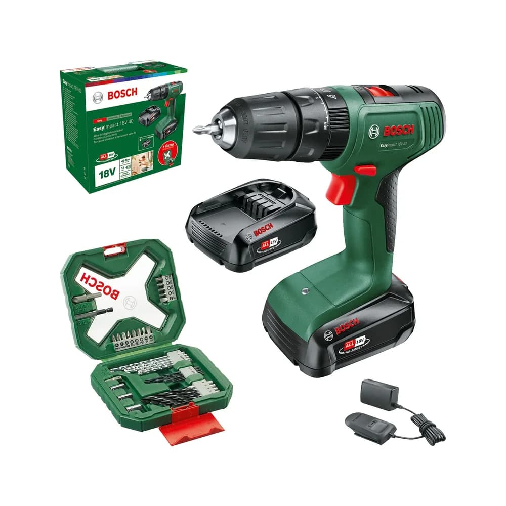 Bosch Power Tools Akku-Schlagbohrmaschine EasyImpact 18V-40